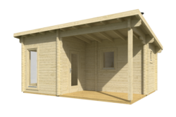 Pihasauna Koivula pukuhuoneella ja etuterassilla - Image 2