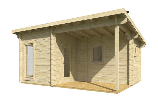 Pihasauna Koivula pukuhuoneella ja etuterassilla - Image 2