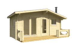 Pihasauna Suvi pukuhuoneella ja etuterassilla - Image 2