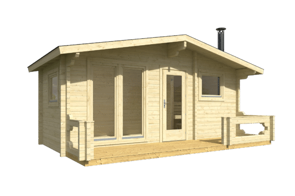 Pihasauna Suvi pukuhuoneella ja etuterassilla - Image 2