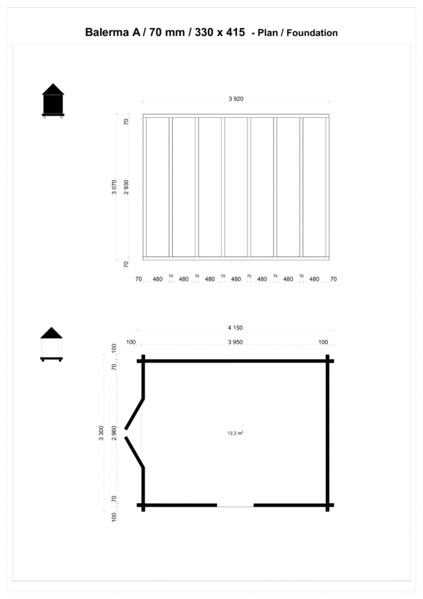 Pihamökki Balerma A 70 mm - Image 4