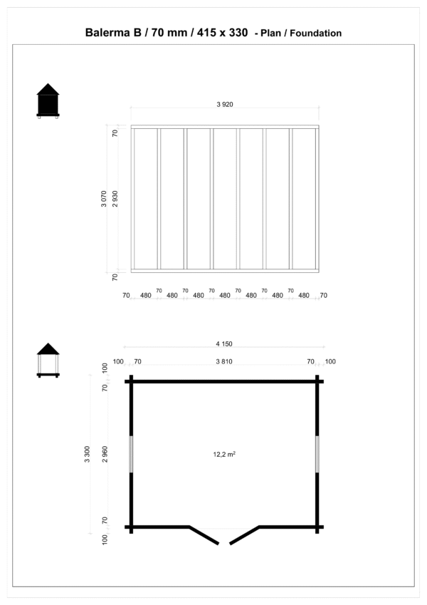 Pihamökki Balerma B 70 mm - Image 4